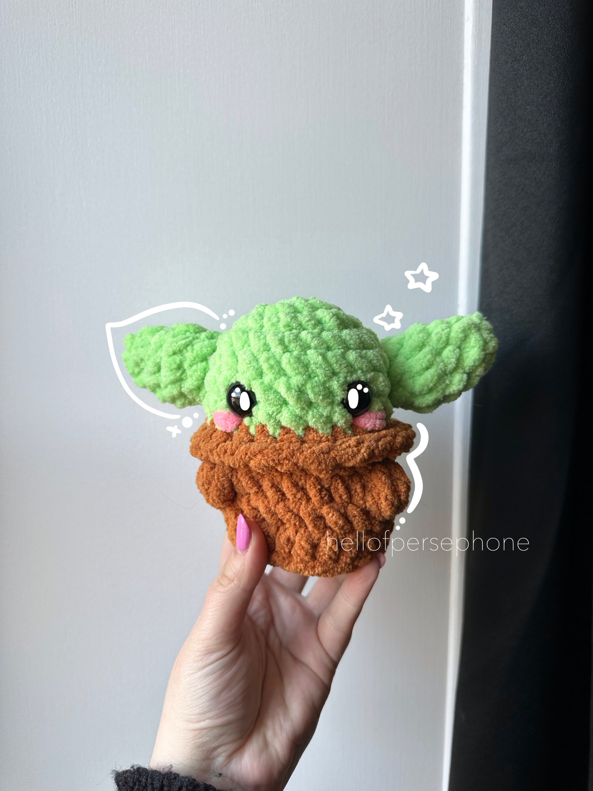 peluche crochet yoda grodu star wars crochet fan de star wars